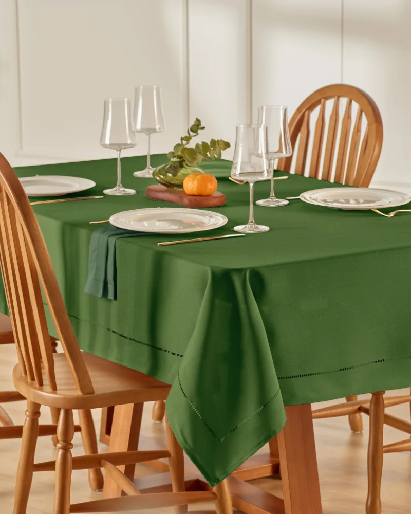Toalha de Mesa Glamour Verde Musgo