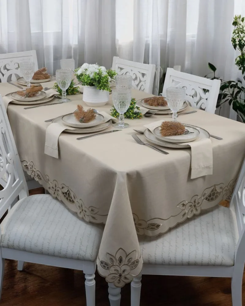 Toalha de Mesa Beige