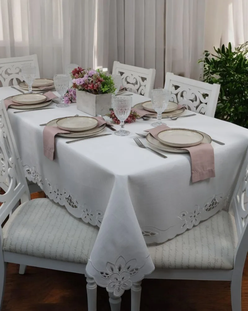 Toalha de Mesa Blanc