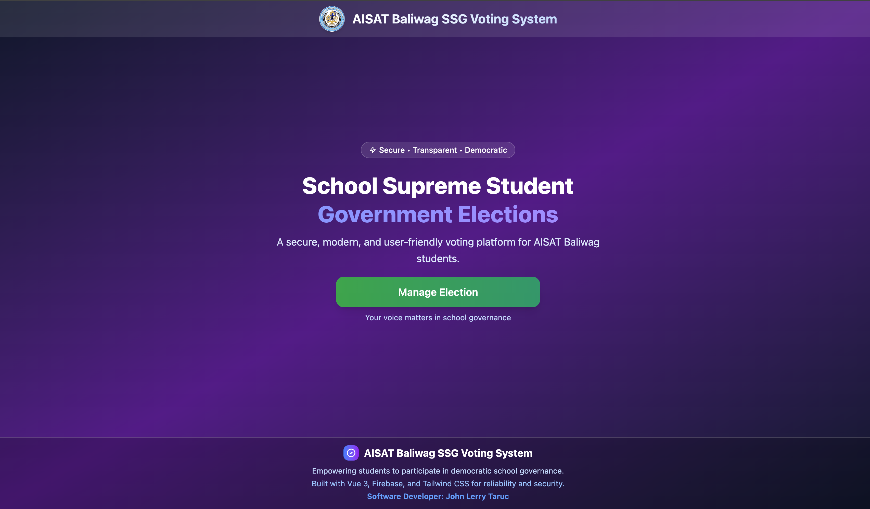 AISAT SSG Online Voting preview