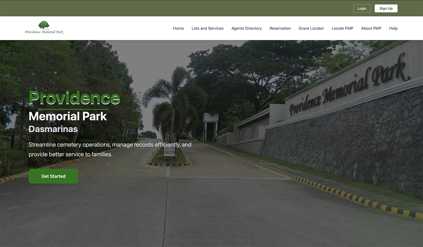 Digital Cemetery Management System screenshot