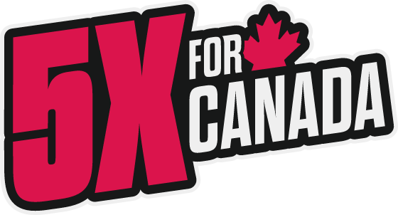 5x for Canada Logo 