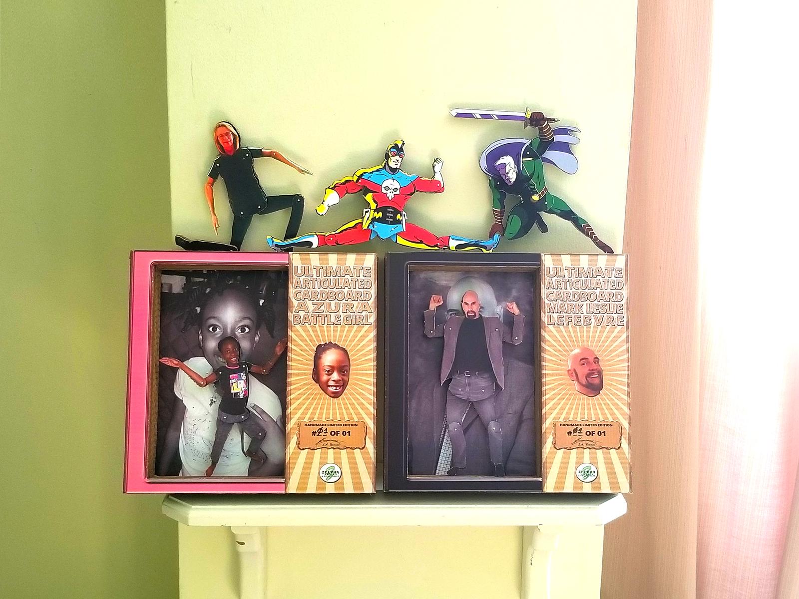 how to make action figures out of cardboard