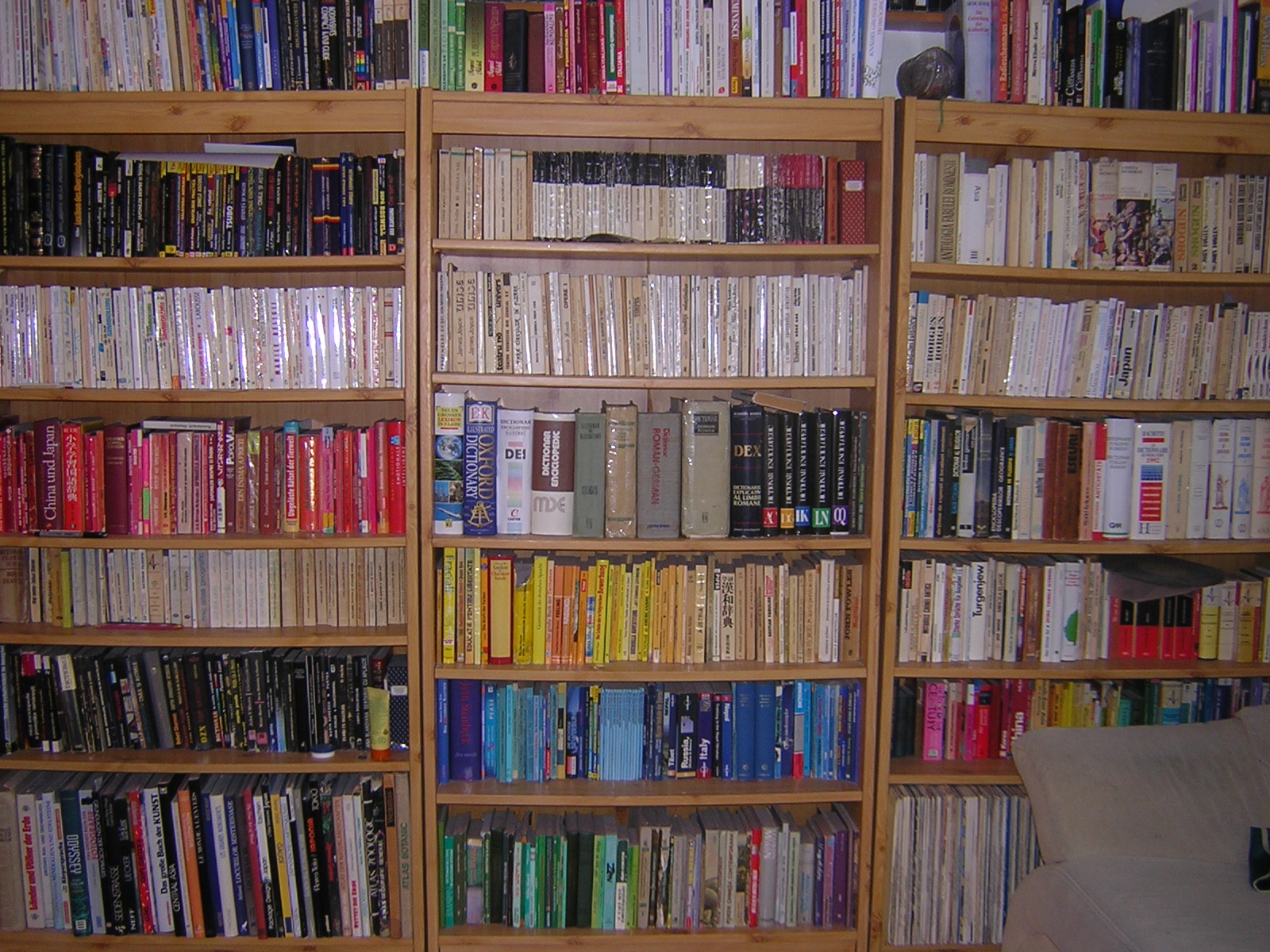 Colourful library