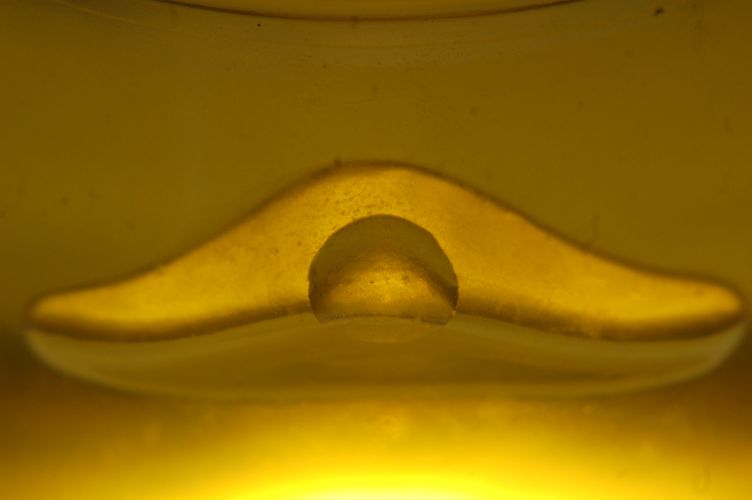 Abstract yellow shape