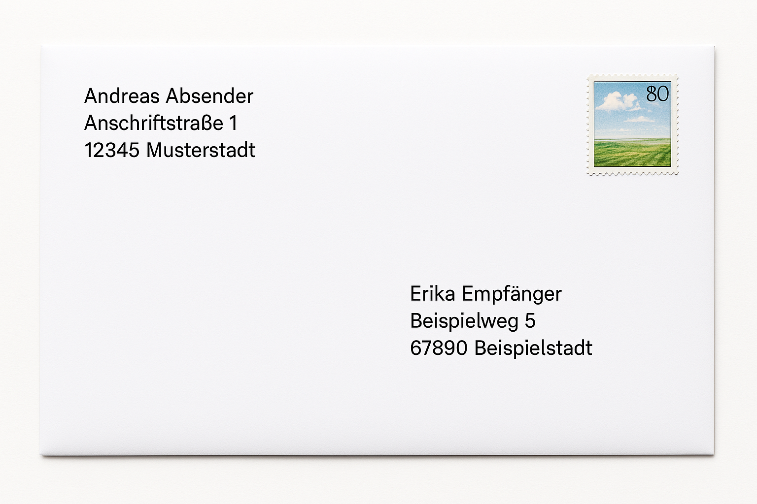 Briefe beschriften und einpacken