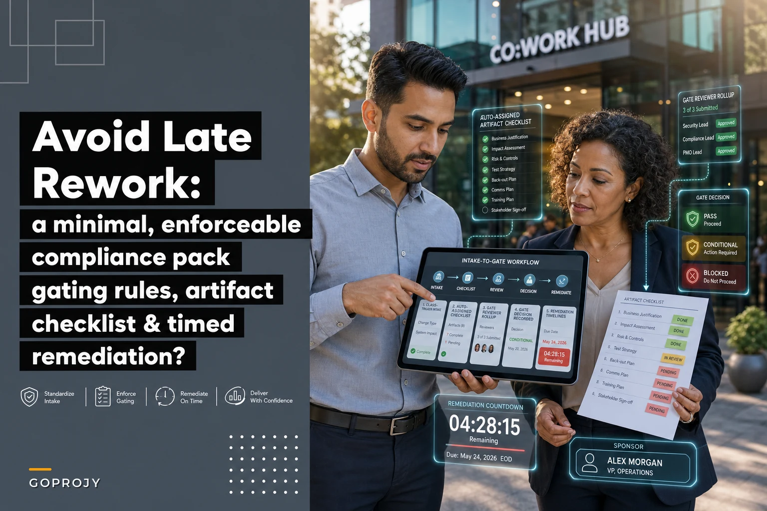 Avoid late rework: a minimal portfolio security and compliance checklist with gating and remediation timelines
