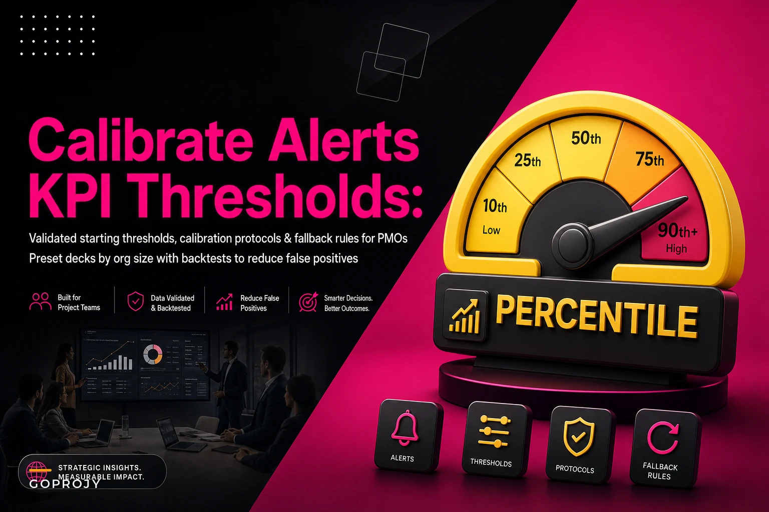 Don't misconfigure alerts: a deck of KPI threshold calibrations for common PMO metrics and validation protocols