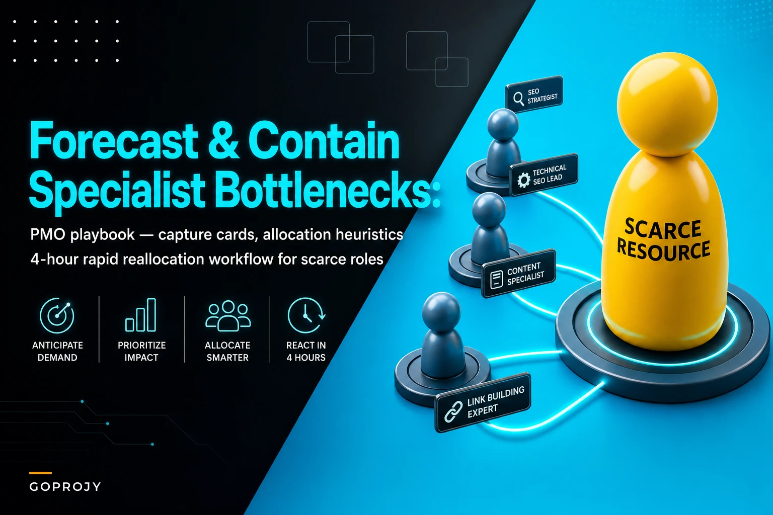 Forecast and contain specialist bottlenecks: a PMO playbook for scarce skills