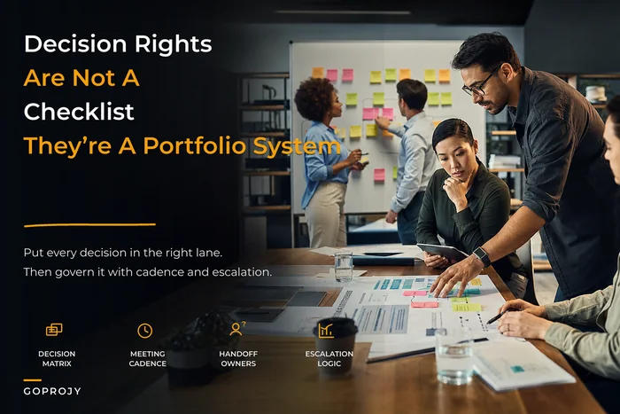 Stop treating decision rights as a checklist: an operational portfolio governance framework with decision matrices
