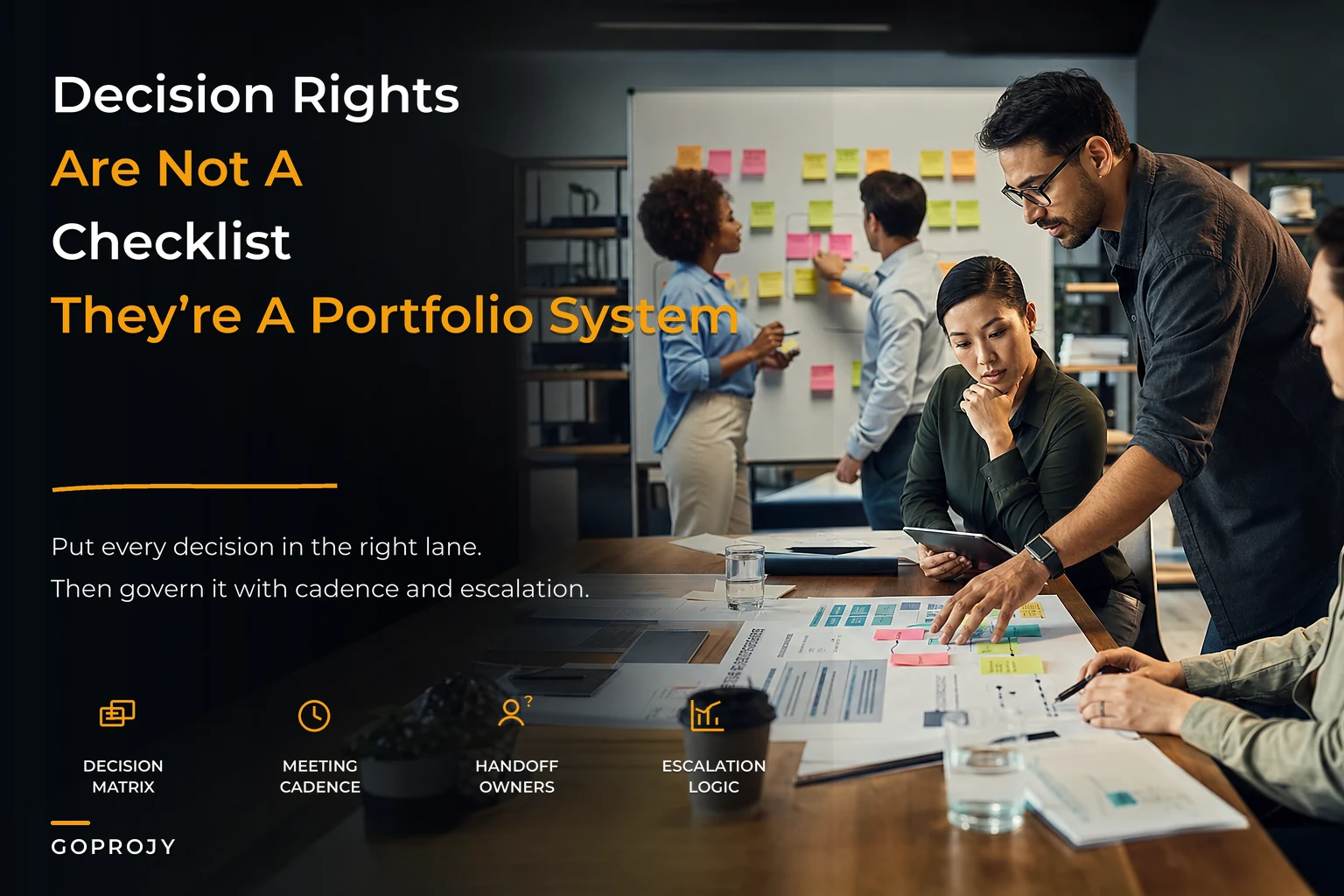 Stop treating decision rights as a checklist: an operational portfolio governance framework with decision matrices