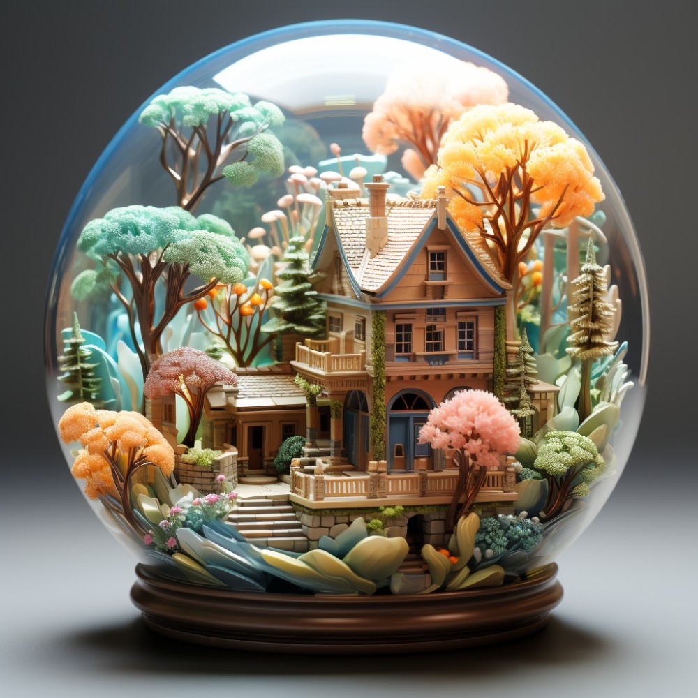 An enchanting world captured within glass