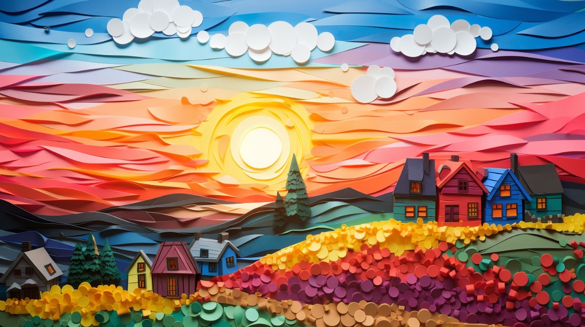 Breathtaking landscape artworks crafted solely with sticky notes! π
π¨