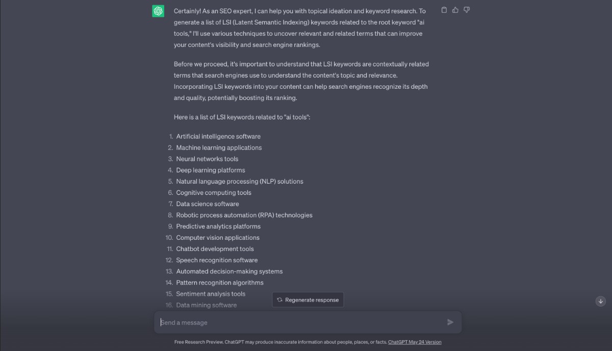 LSI keywords - optimize a landing page