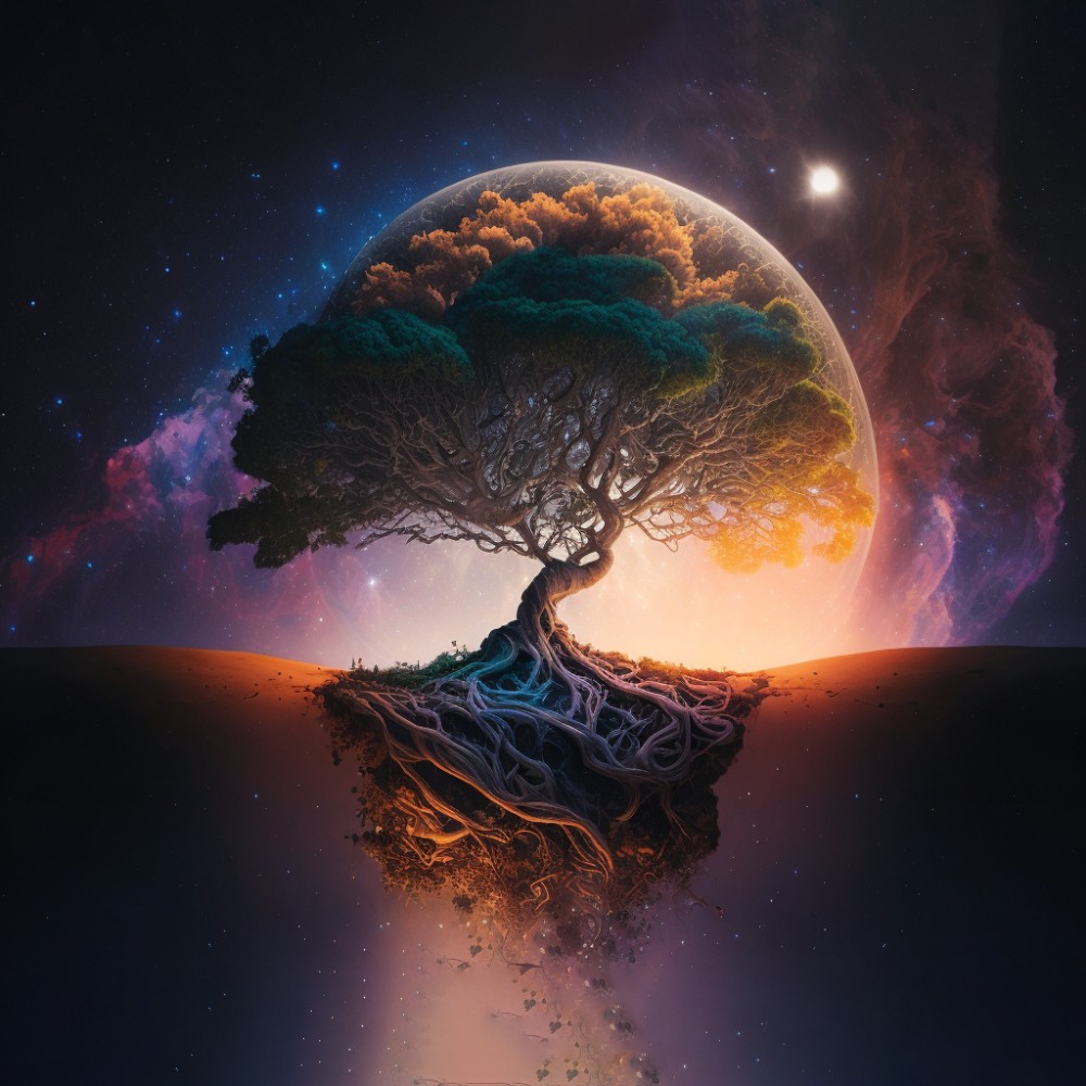 Photorealistic image of the Tree of Life