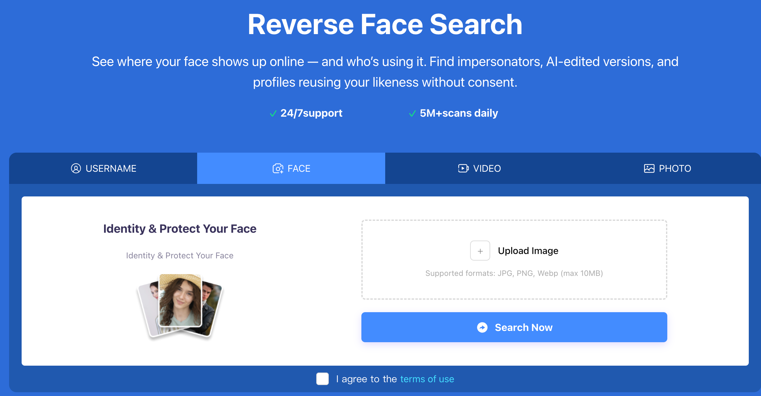 Erasa-Reverse Face Search