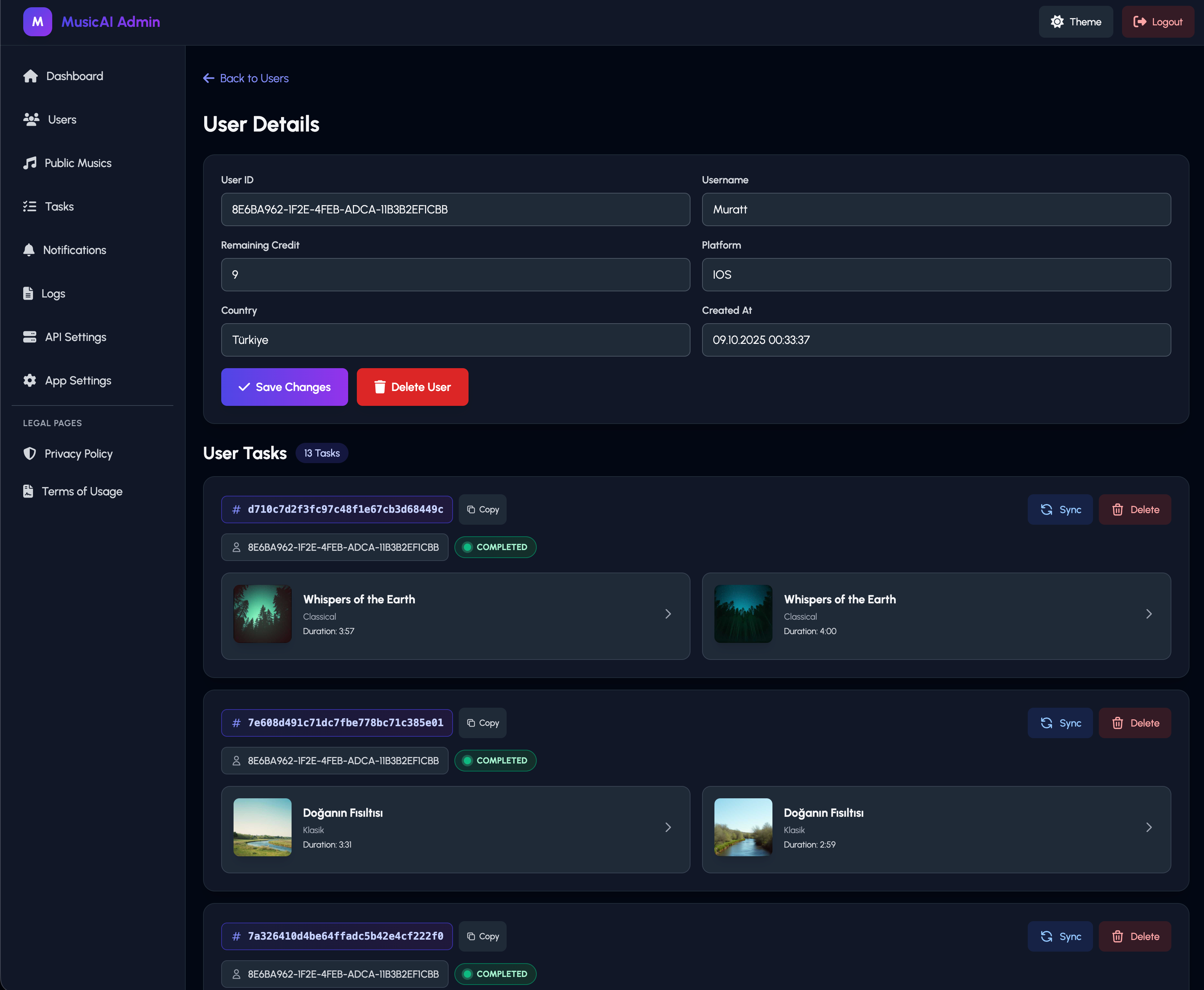 MusicAI IOS Suno AI Music Generate Mobile App SwiftUI IOS