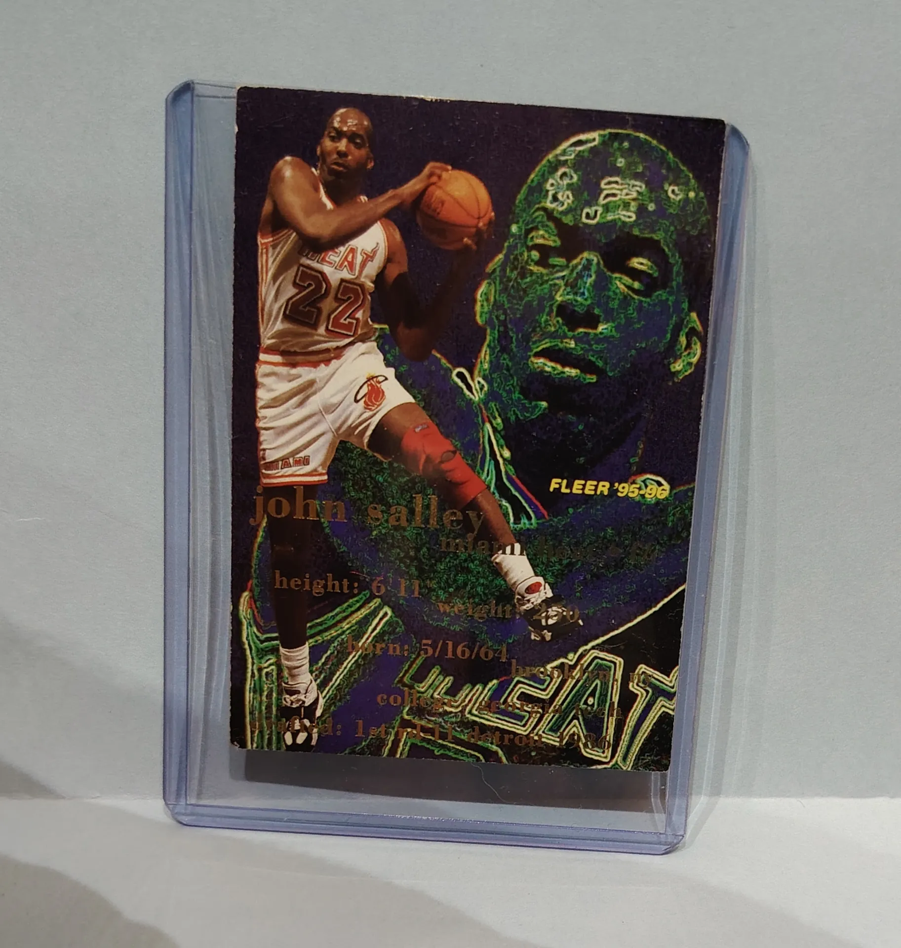 1995-96 Fleer SlamDunk John Salley #98 Miami Heat