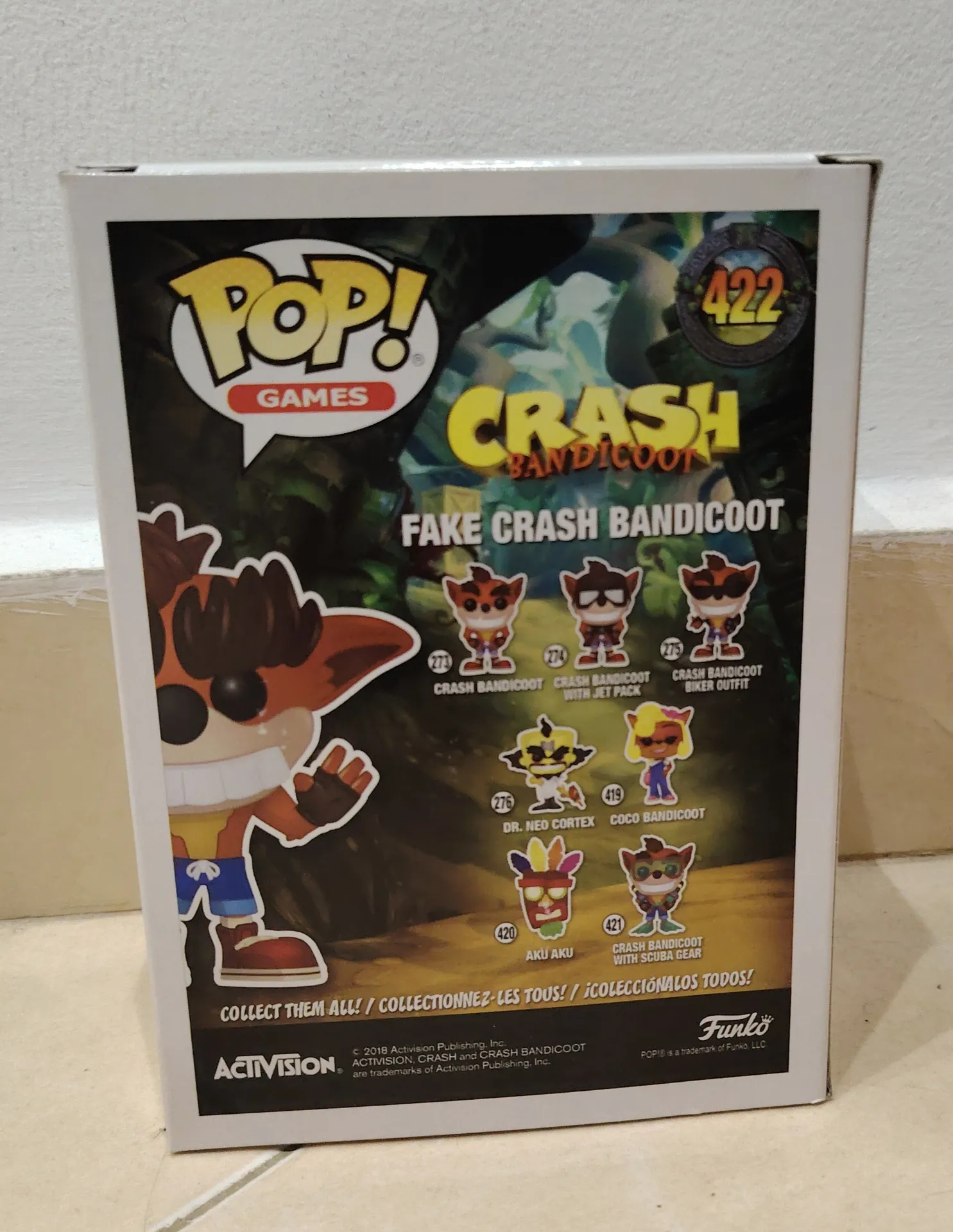 Funko Pop! Games - Fake Crash Bandicoot #422 (special edition)