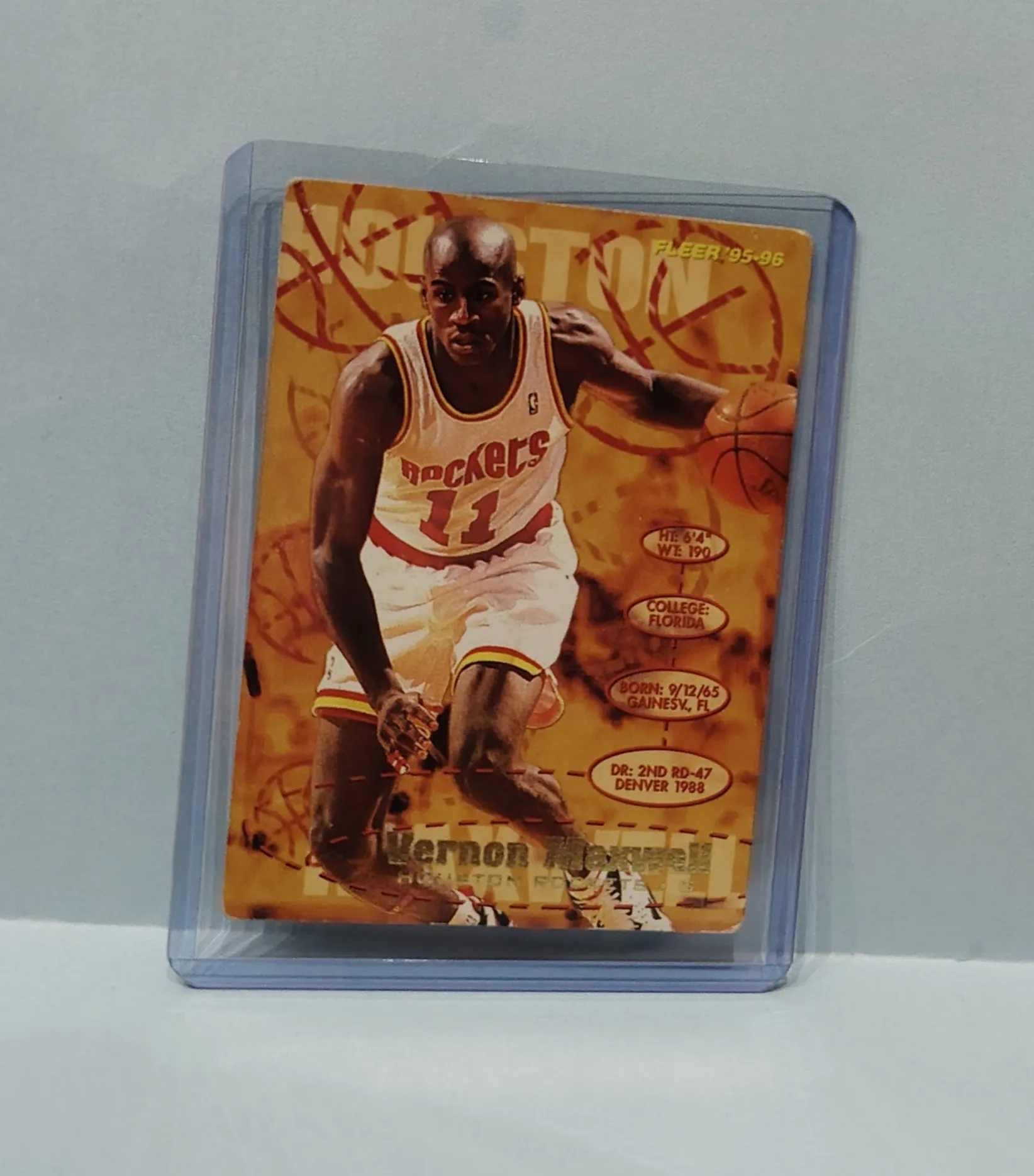 1995-96 Fleer #95 Vernon Maxwell Basketball Card