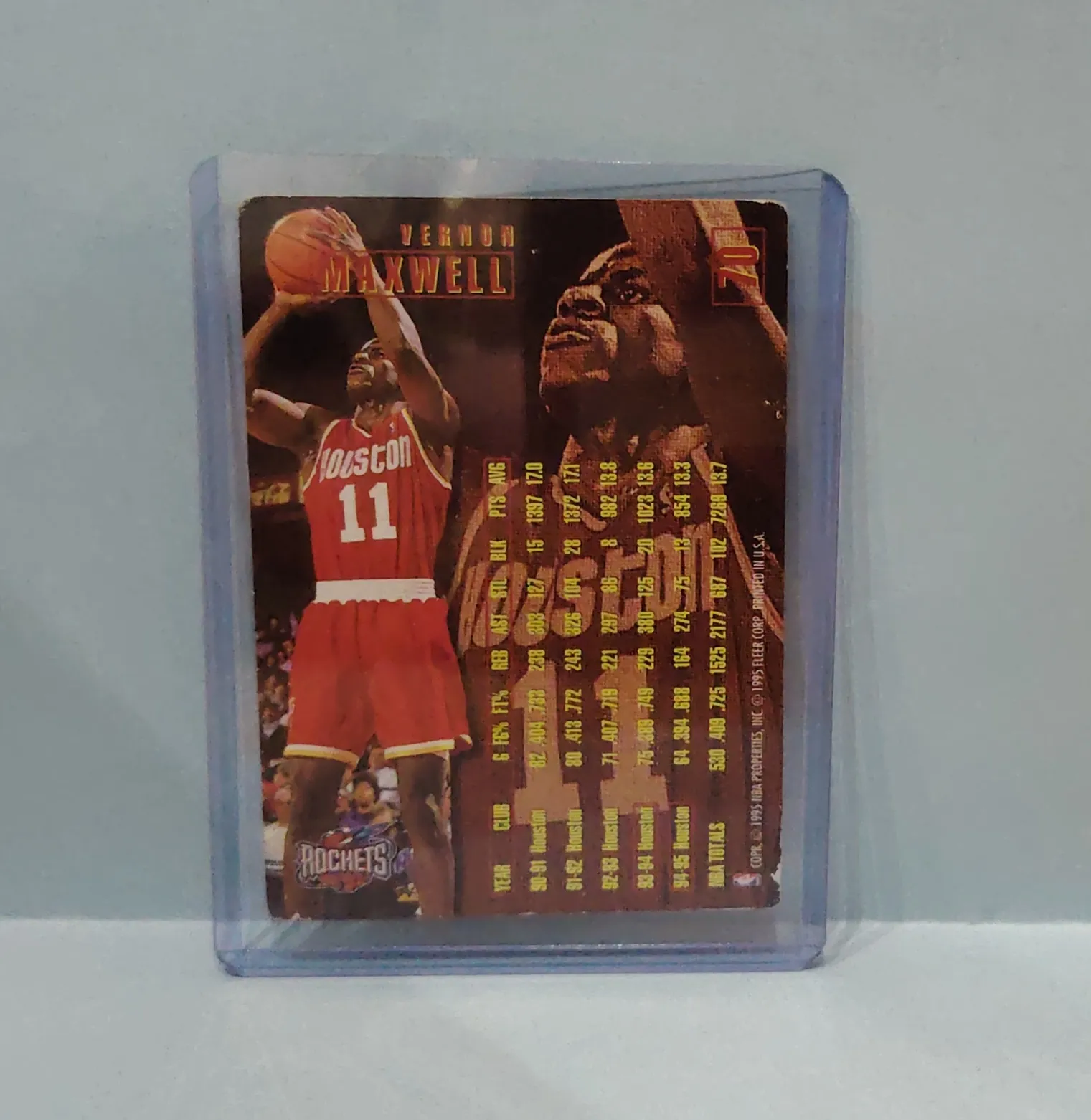 1995-96 Fleer #95 Vernon Maxwell Basketball Card