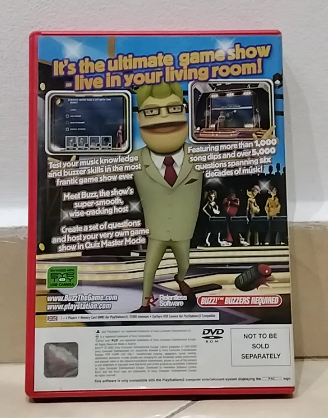 Buzz! The Music Quiz PS2 PAL