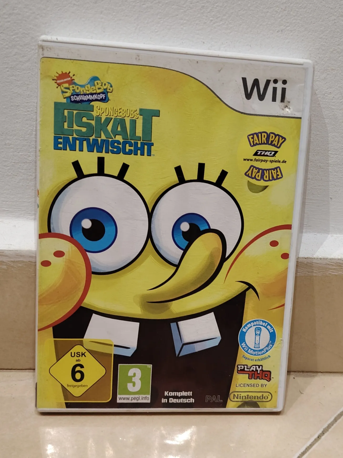 SpongeBob SquarePants: Truth or Square (Eiskalt Entwischt) - Wii PAL German Version - Complete in Box