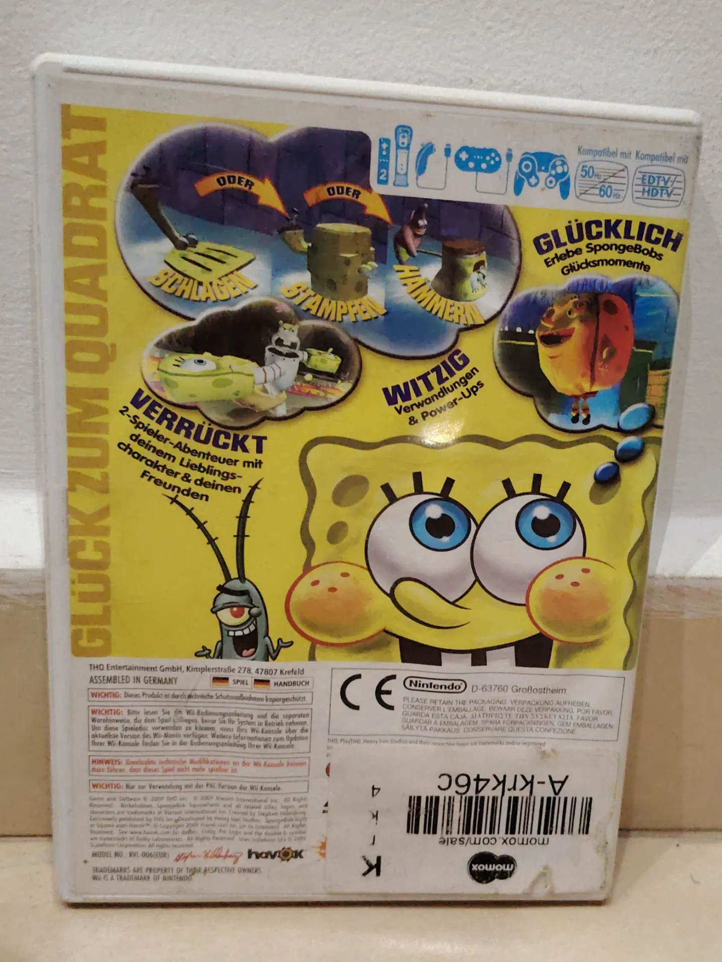 SpongeBob SquarePants: Truth or Square (Eiskalt Entwischt) - Wii PAL German Version - Complete in Box