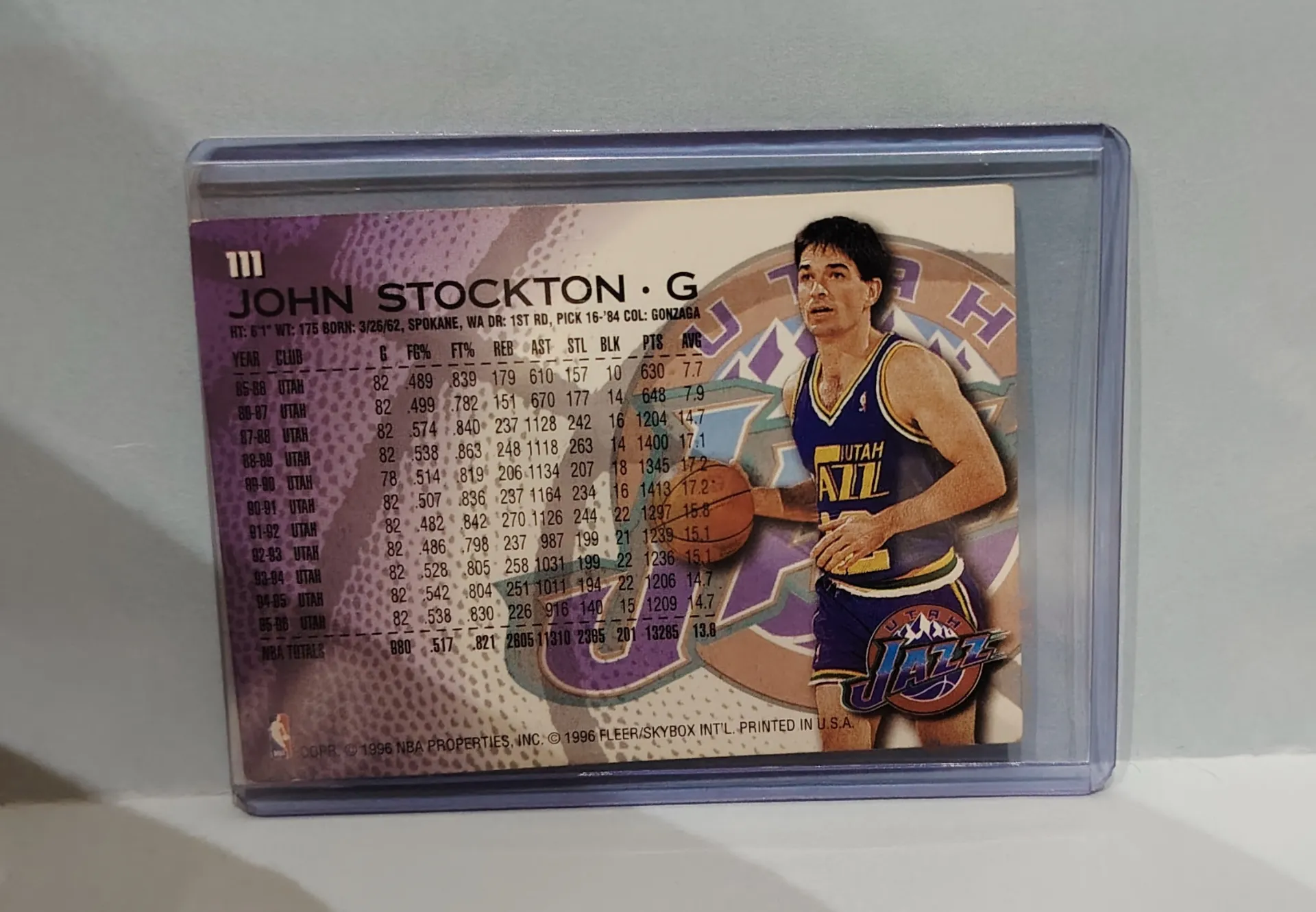 1996 SkyBox USA John Stockton #20