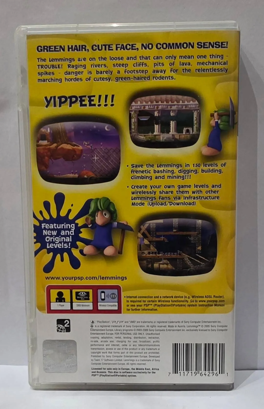 Lemmings за PSP — PAL/EU, пълно издание