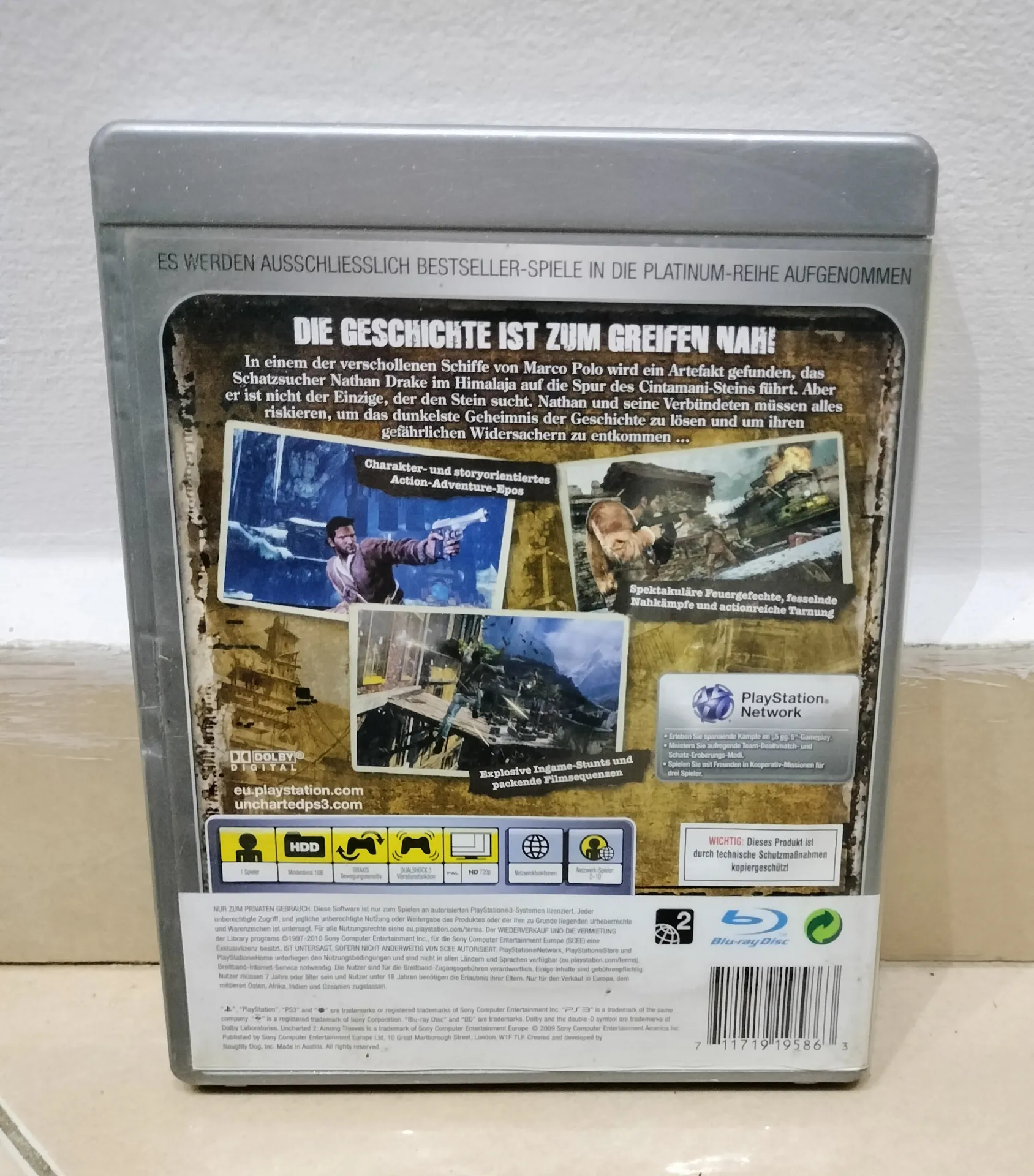 Uncharted 2: Among Thieves - Platinum Edition PS3 (PAL German)
