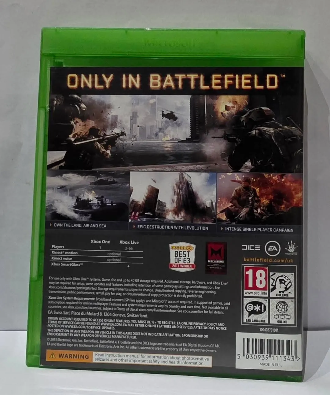 Battlefield 4 for Xbox One — PAL/EU