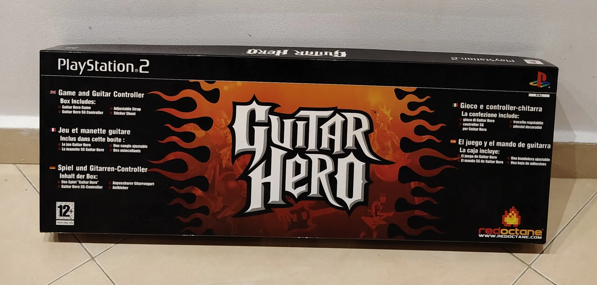 Guitar Hero Bundle - PlayStation 2 (PS2) with Red SG Guitar Controller