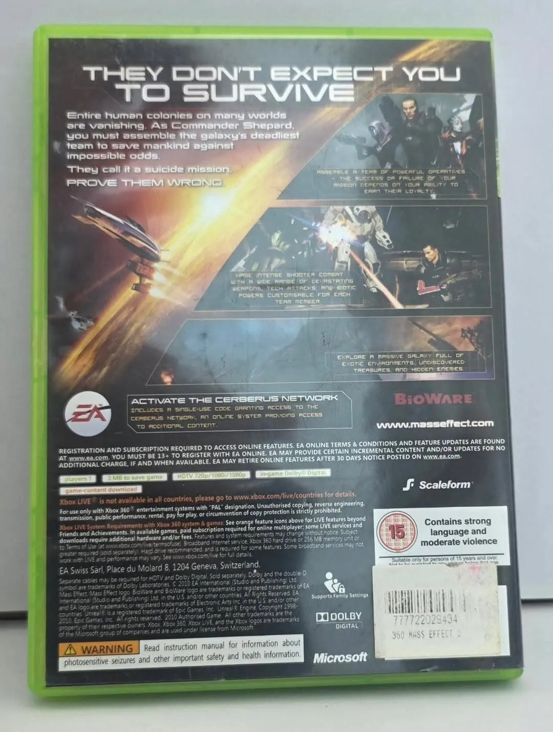 Mass Effect 2 за Xbox 360 — PAL, 2 диска
