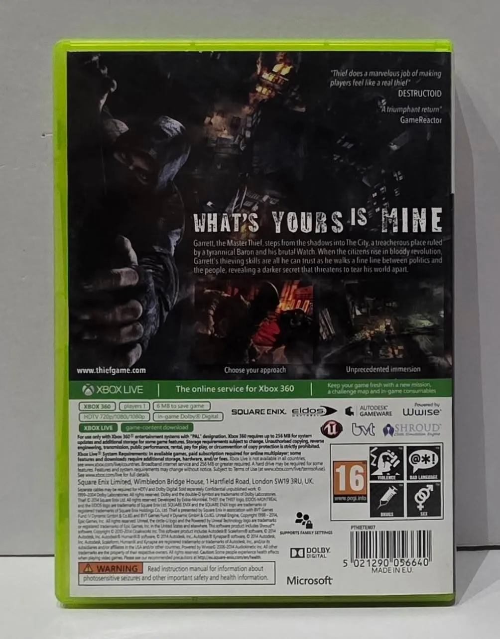 Thief за Xbox 360 PAL