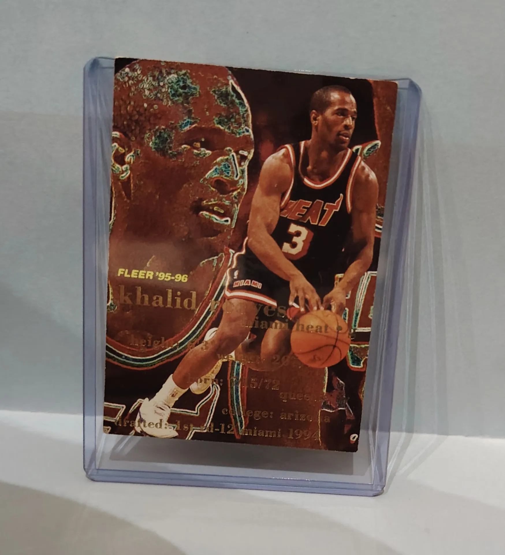 1995-96 Fleer Khalid Reeves Basketball Card