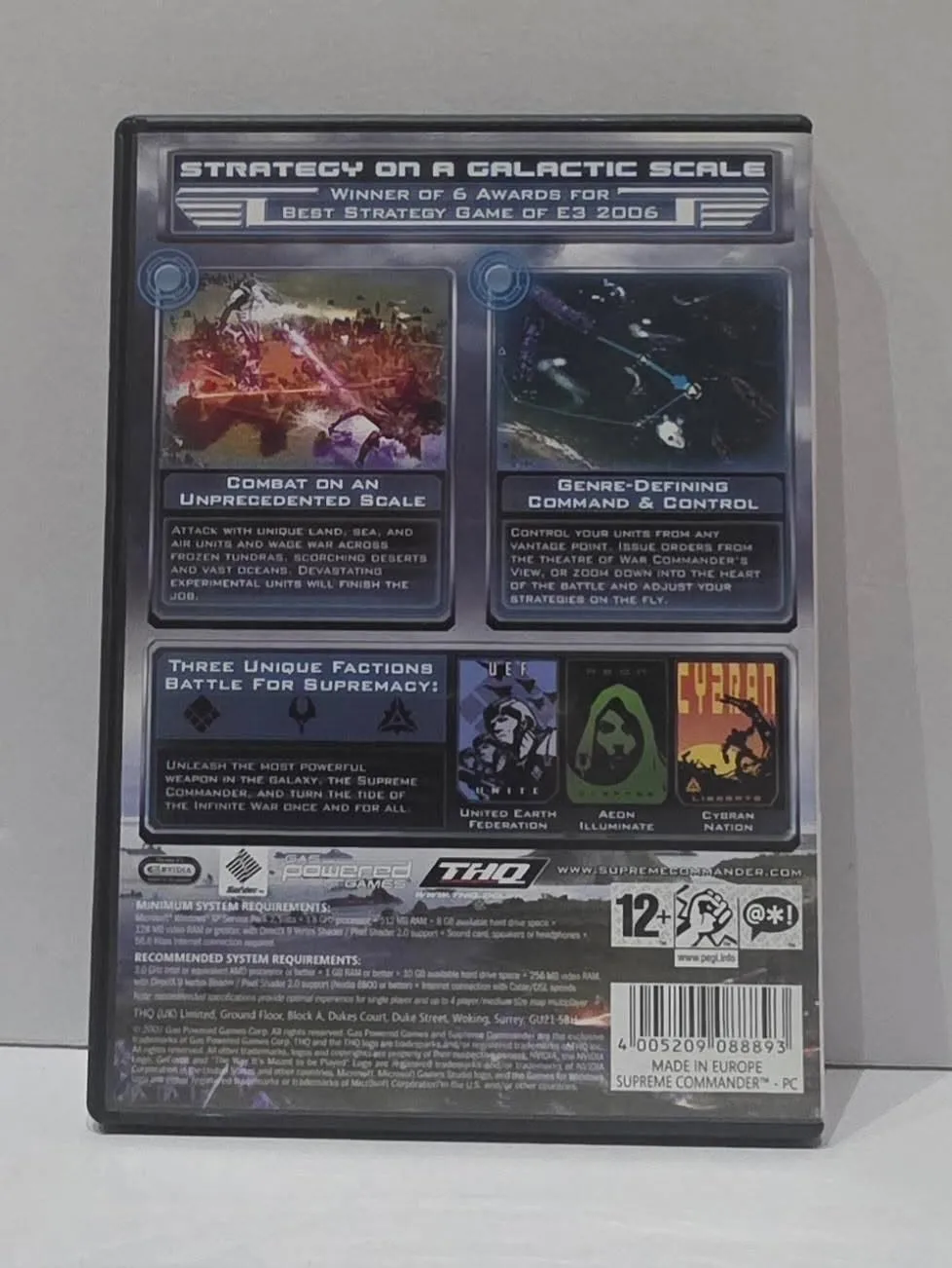 Supreme Commander — PC DVD, European edition