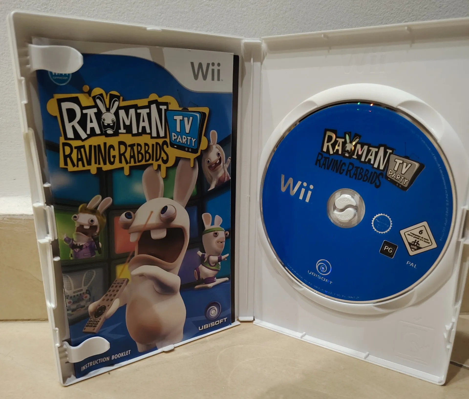 Rayman Raving Rabbids TV Party Nintendo Wii PAL Complete in Box