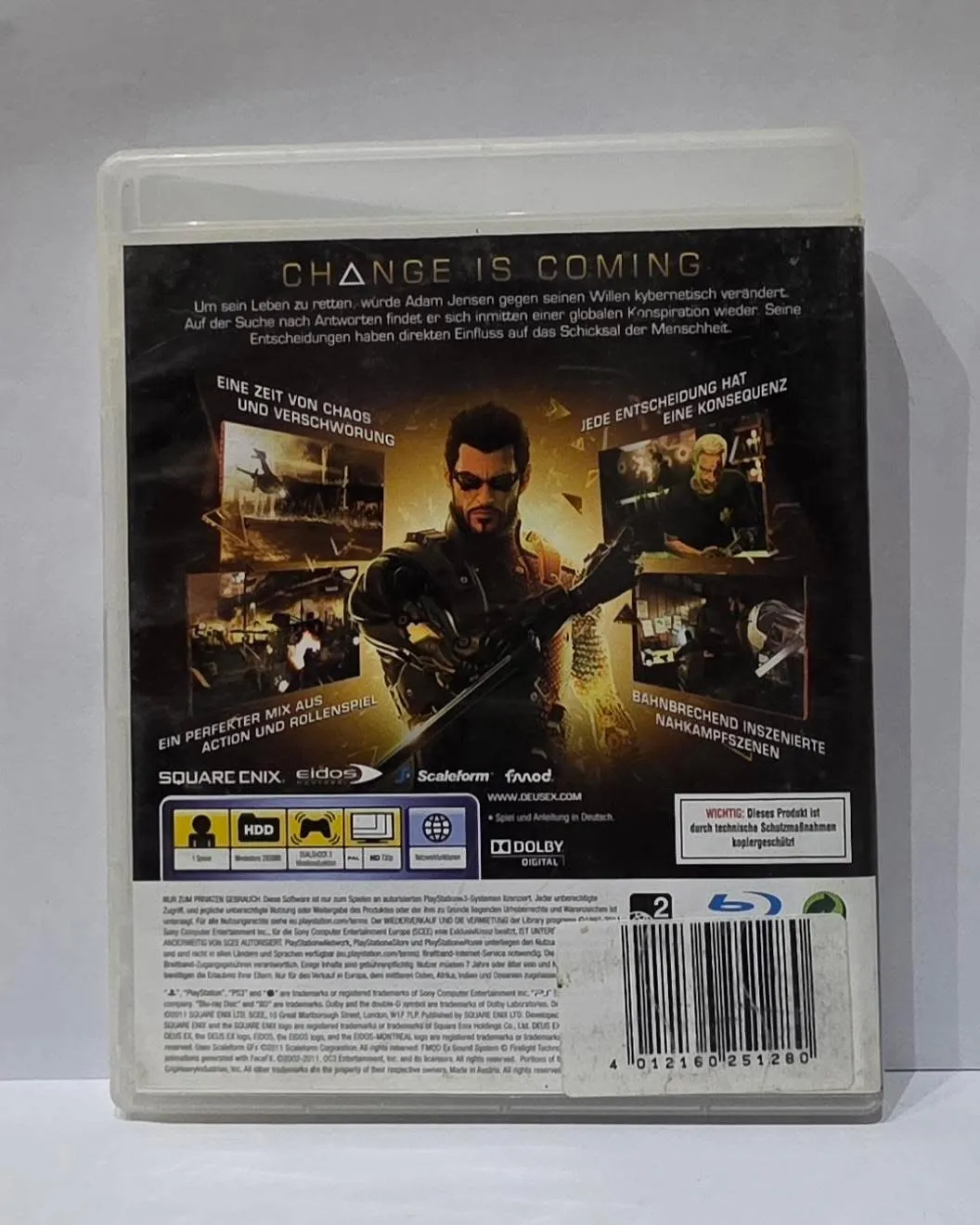 Deus Ex: Human Revolution for PlayStation 3 — German edition