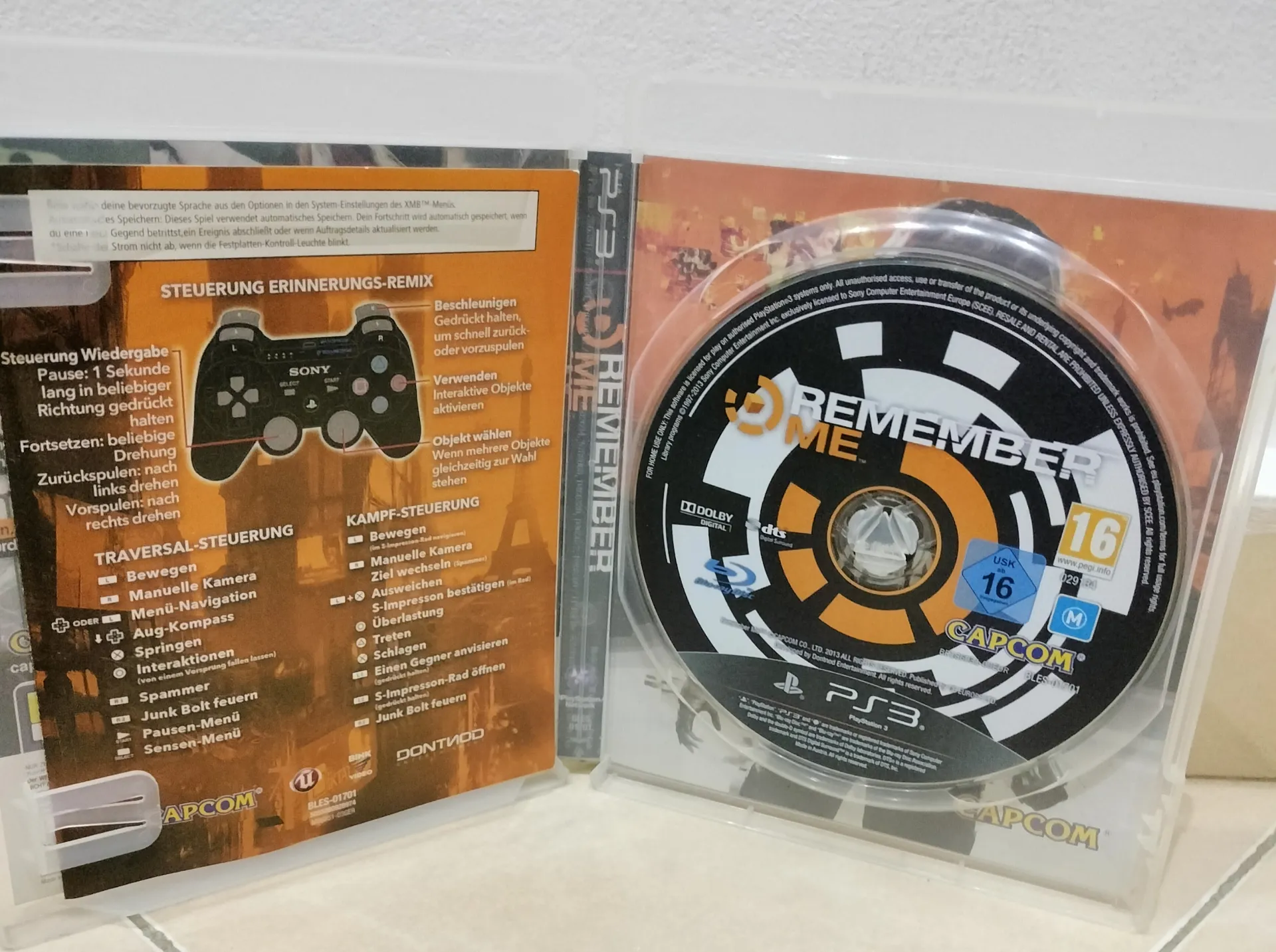 Remember Me PS3 - German Edition Complete in Box
