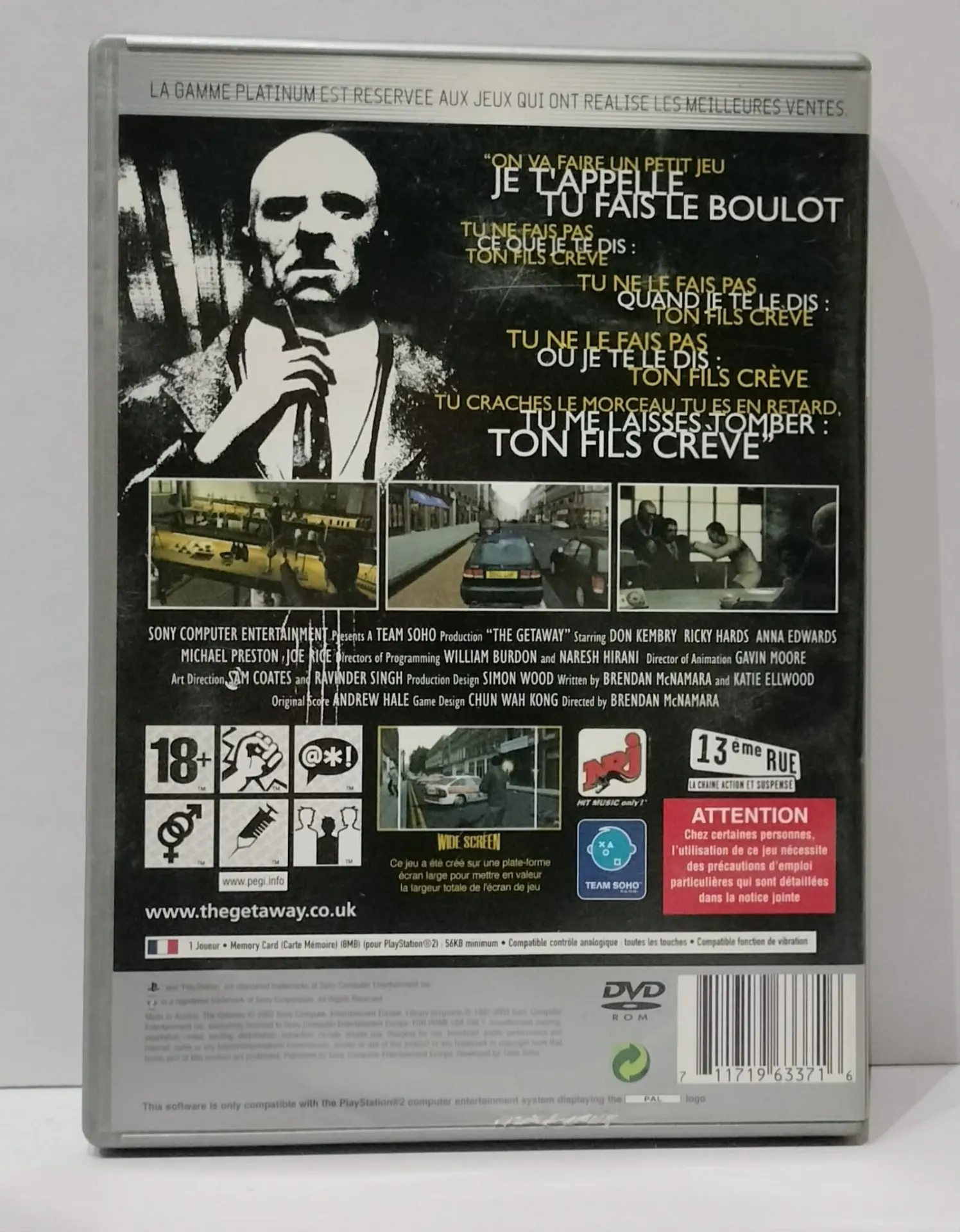The Getaway Platinum за PlayStation 2 — PAL