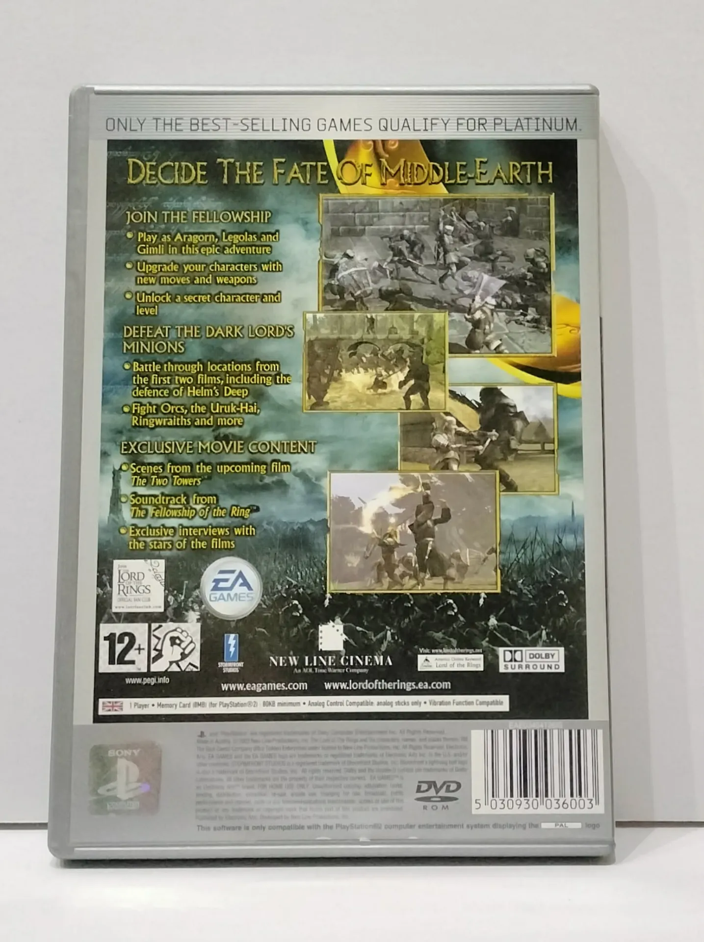 The Lord of the Rings: The Two Towers — Platinum за PlayStation 2 PAL