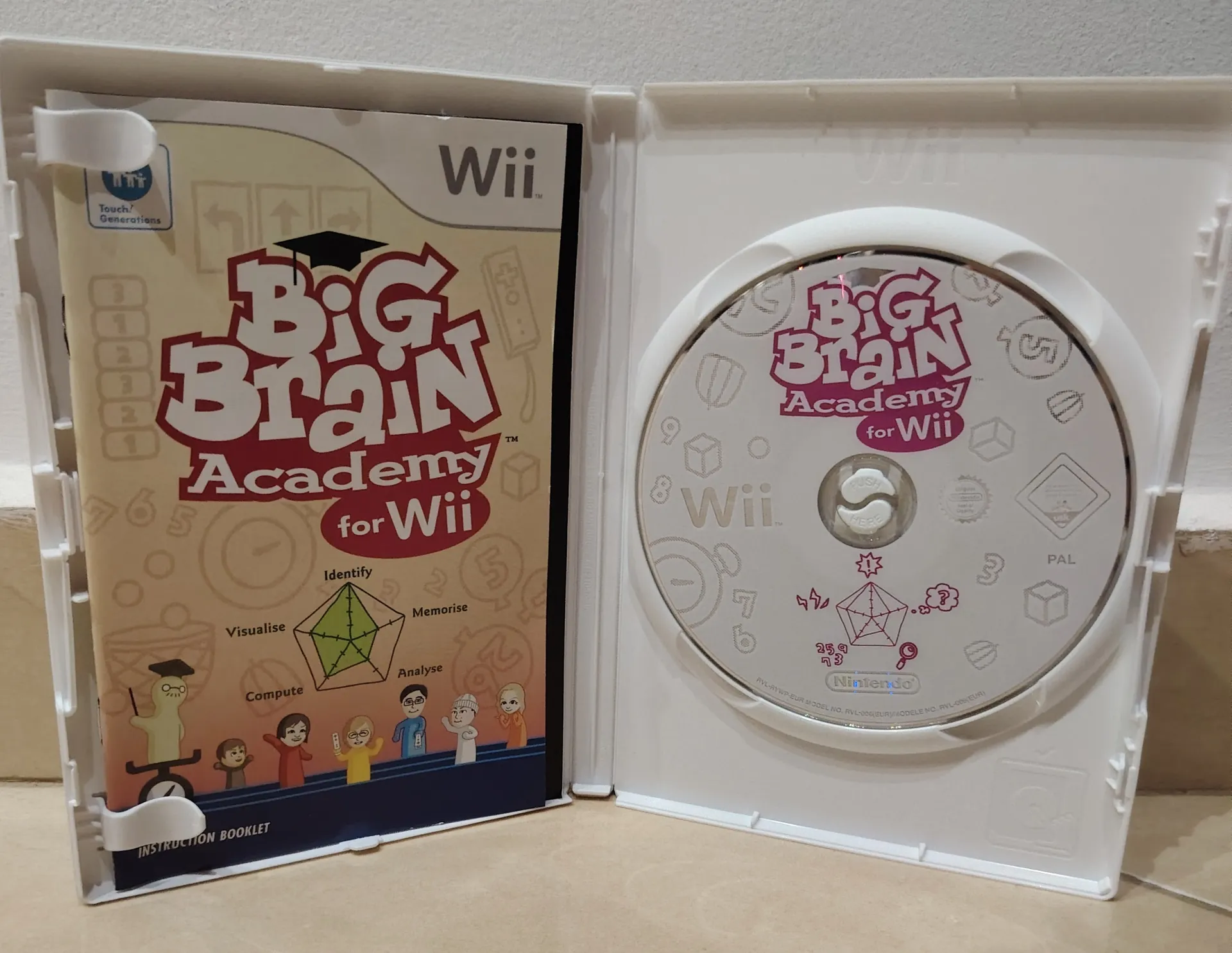 Big Brain Academy for Wii - Complete with Case, Disc, and Manual - PAL