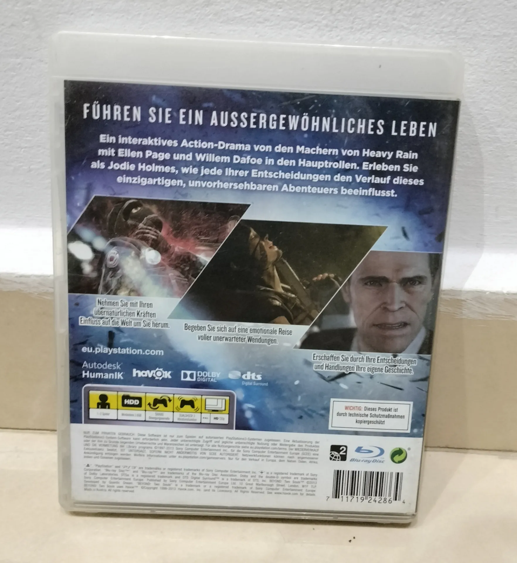 Beyond: Two Souls - German Version - PlayStation 3 Complete in Box