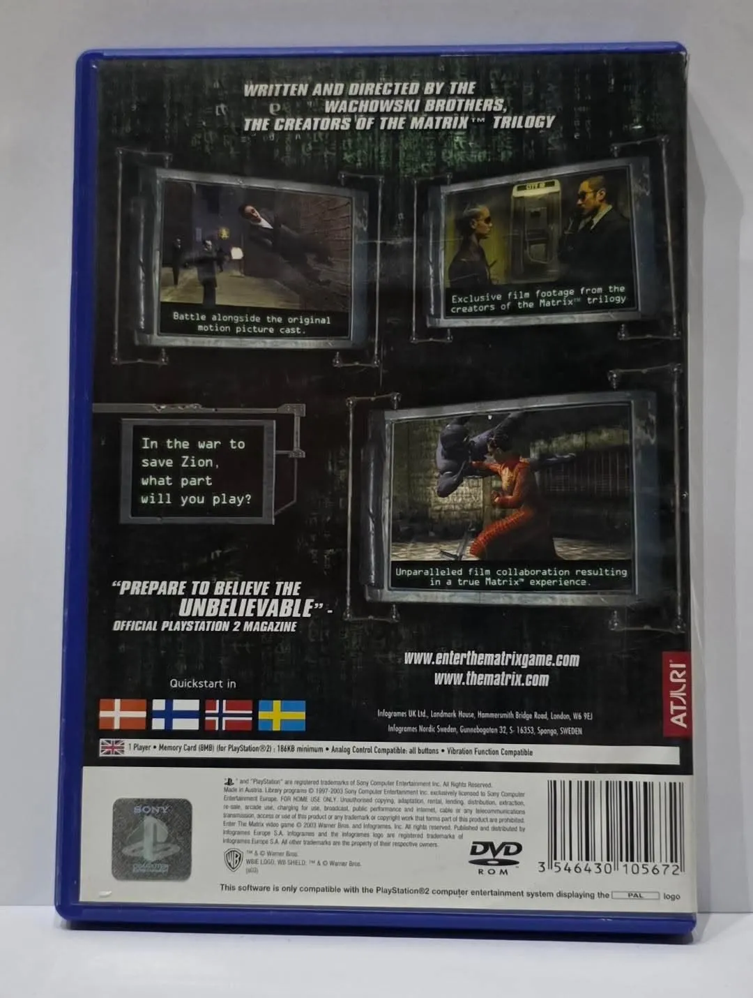 Enter the Matrix за PlayStation 2 PAL
