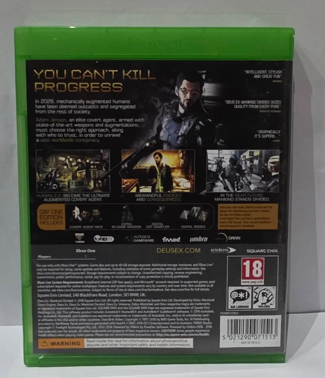 Deus Ex: Mankind Divided — Day One Edition for Xbox One