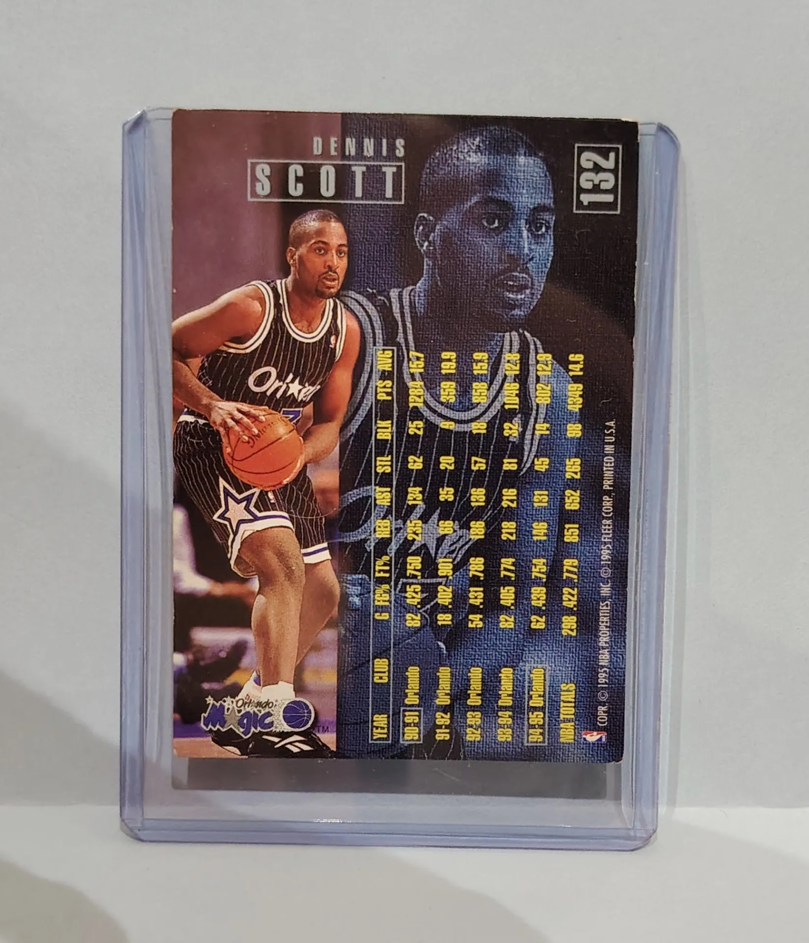 1992-93 Fleer Dennis Scott #163 Basketball Card
