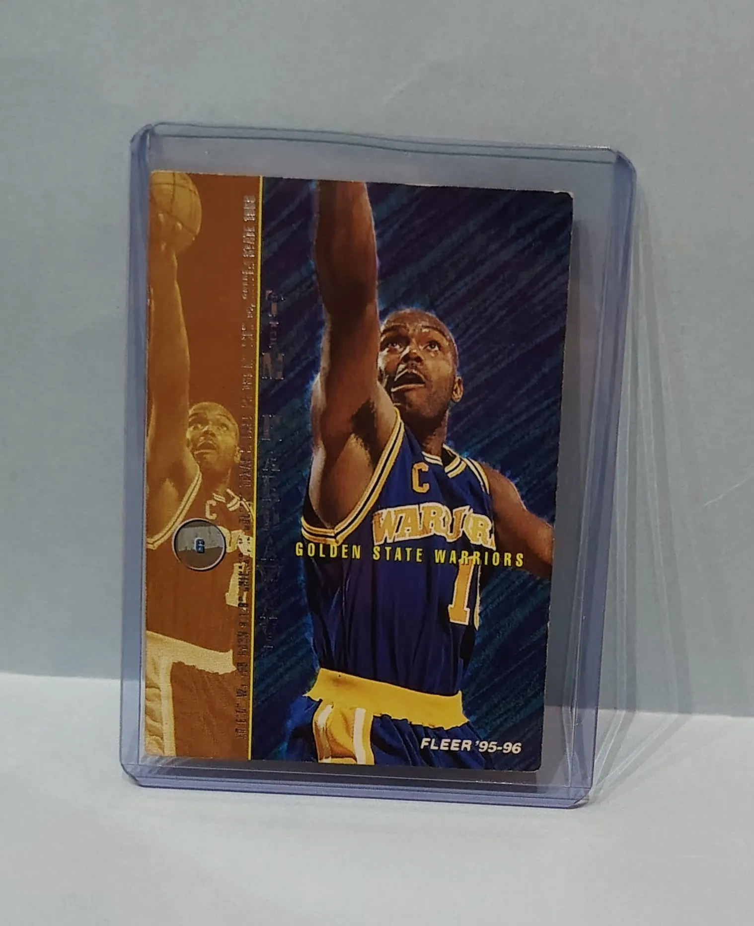 1995-96 Fleer Tim Hardaway #58 Golden State Warriors Basketball Card