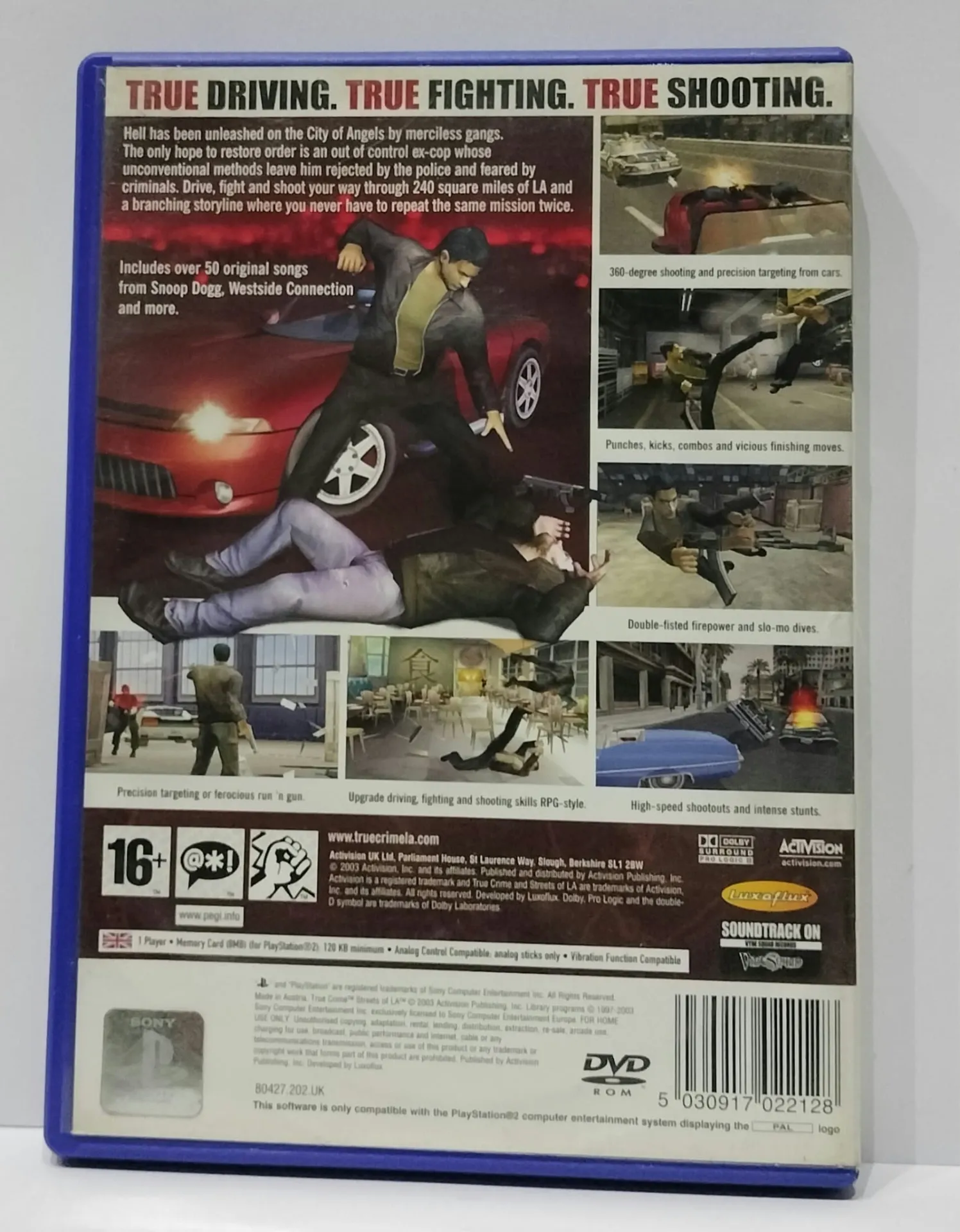 True Crime: Streets of LA for PlayStation 2 — PAL