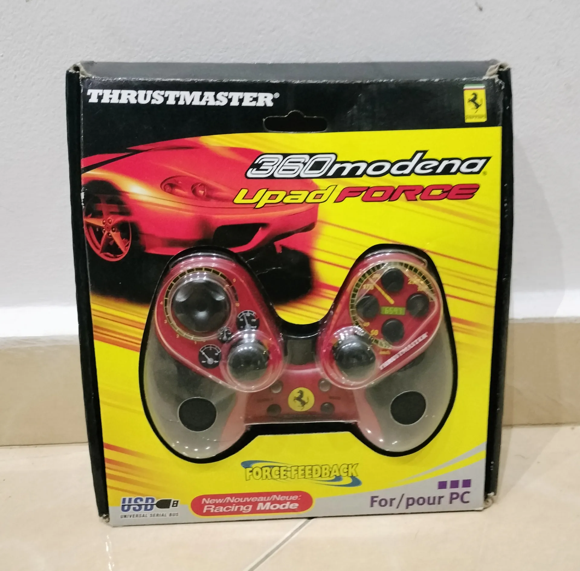 Thrustmaster Ferrari 360 Modena Upad Force PC Racing Gamepad - Boxed